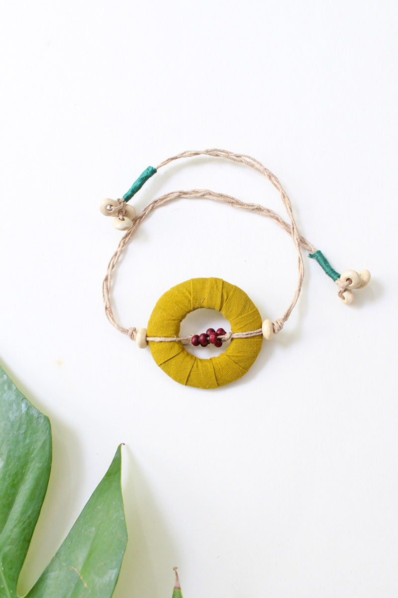 Tie up Bracelet – Ring & beads