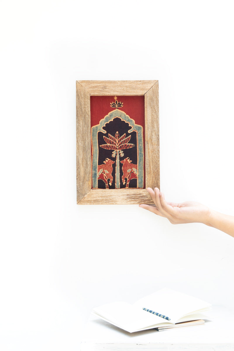 Wooden Frame with Pichwai Motif - 15