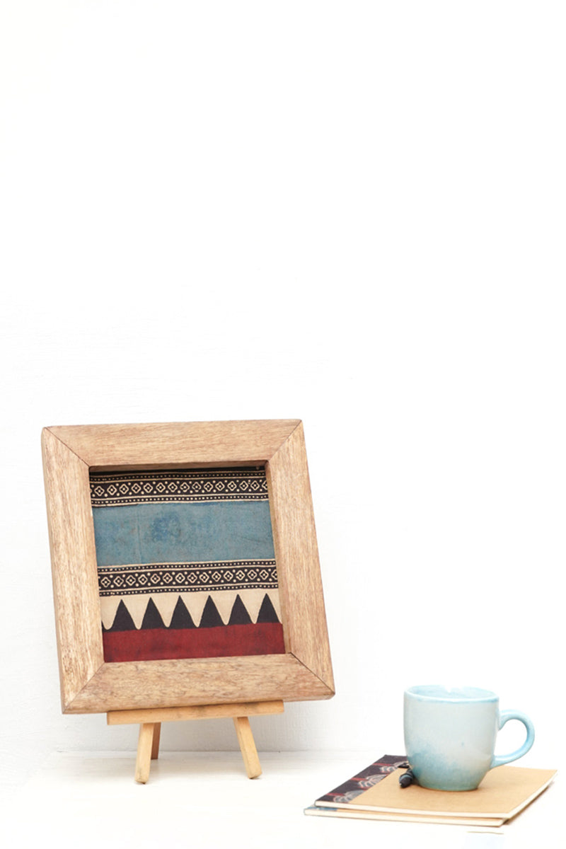 Wooden Frame with Stripe Motif - 19