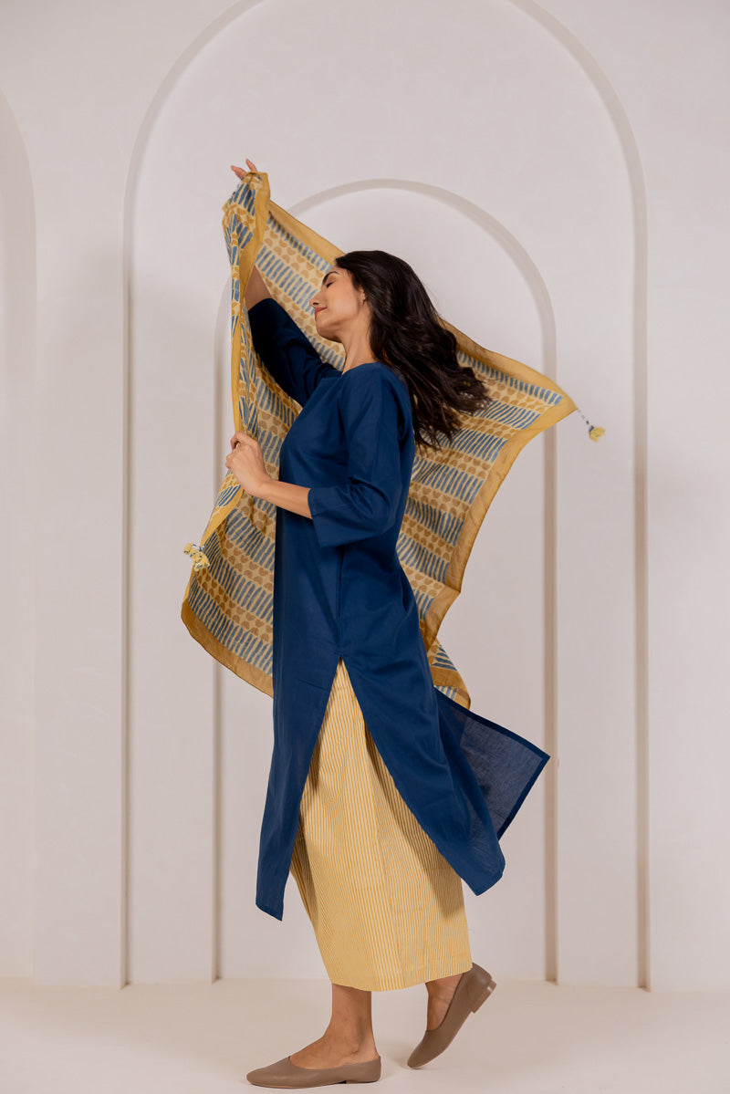 Set of 3- Kurta, Culotte & Scarf Mora 02