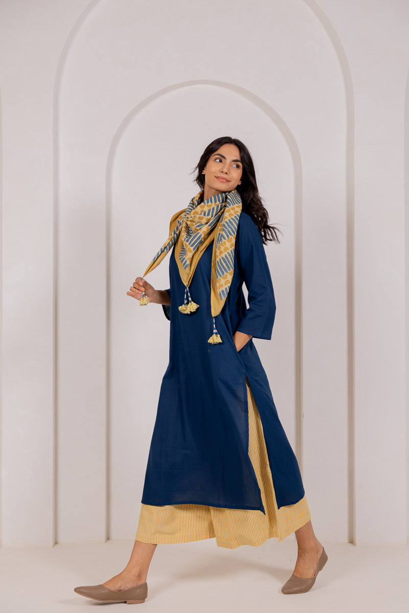 Set of 3- Kurta, Culotte & Scarf Mora 02