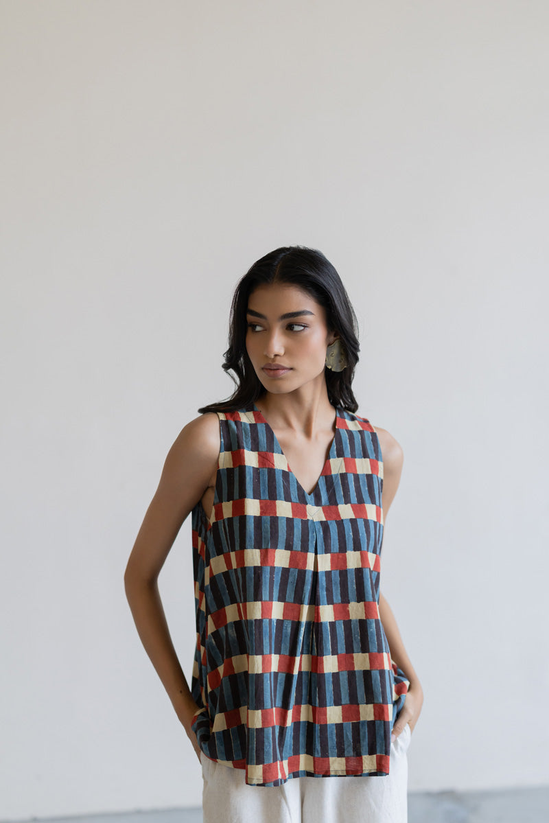 Tara Top - Cut Stripes
