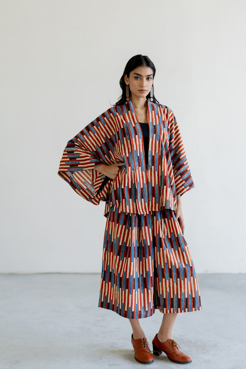 Set of 2 - Kimono Overlay & Culottes - Ona 01