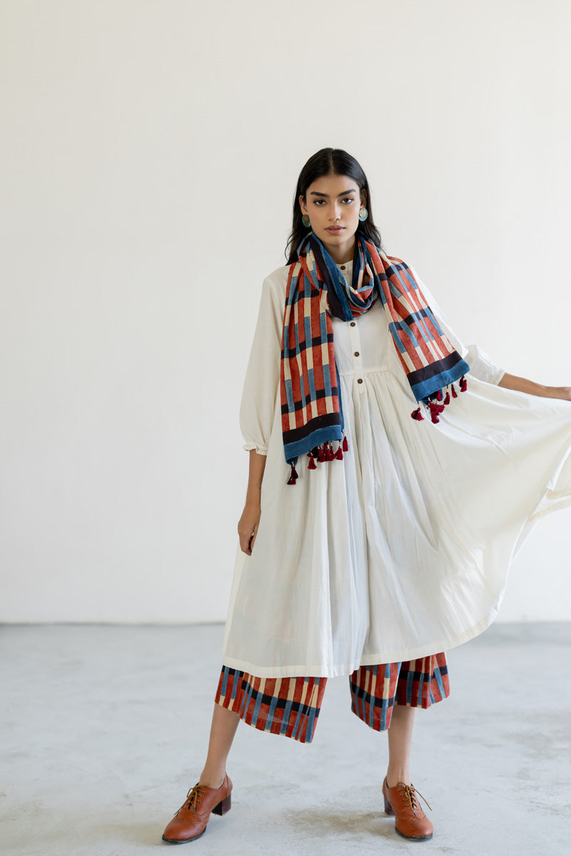 Set of 3 - Kurta, Stole & Culotte - Ona 03