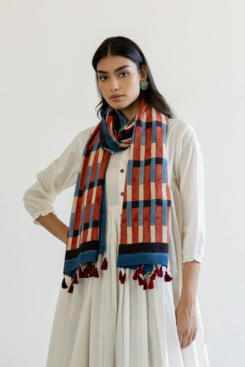 Set of 3 - Kurta, Stole & Culotte - Ona 03