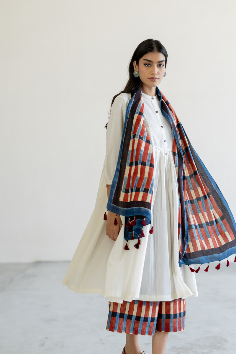 Set of 3 - Kurta, Stole & Culotte - Ona 03