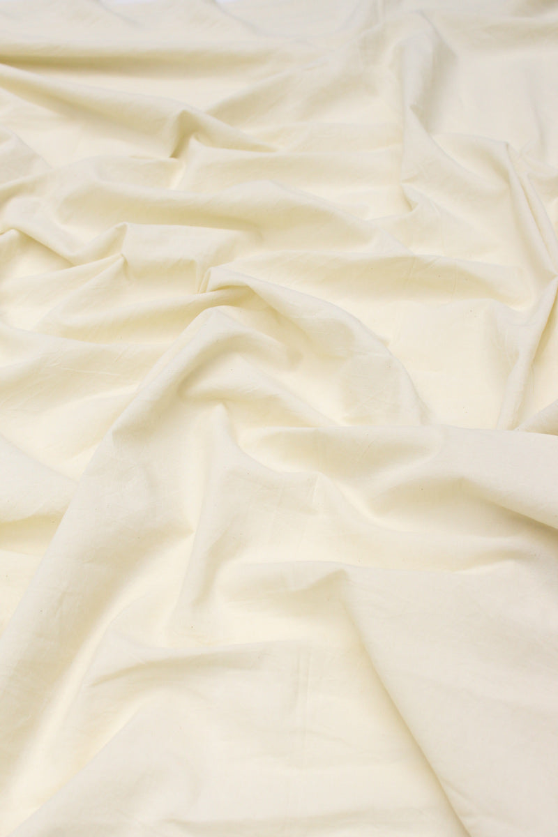Cotton Fabric - Plain Natural White