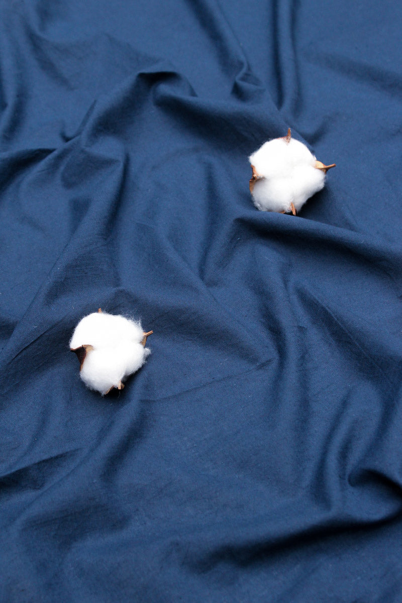 Cotton Fabric - Plain Indigo