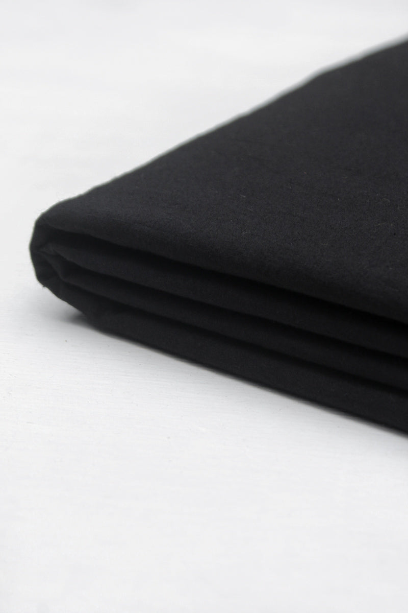 Cotton Fabric - Plain Black