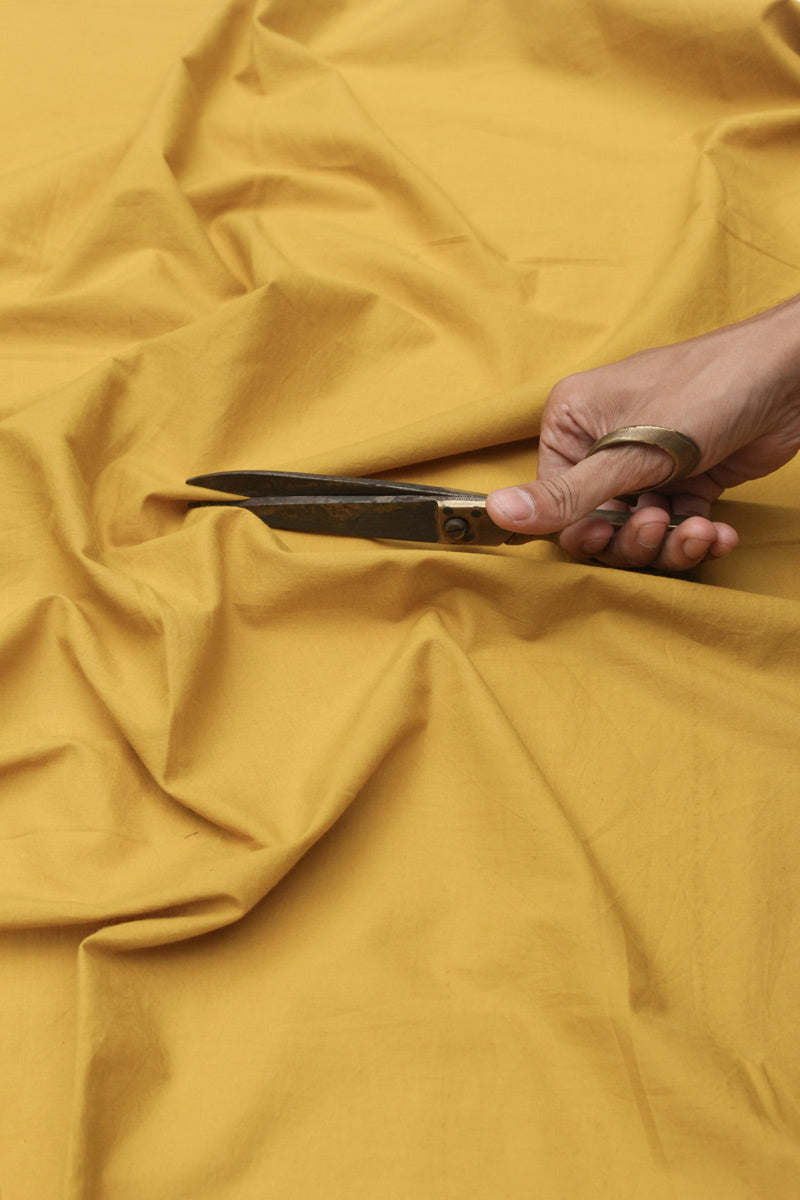 Cotton Fabric - Plain Mustard