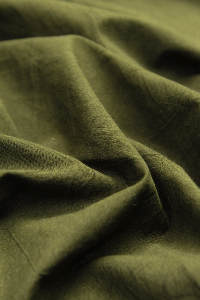 Cotton Fabric - Plain Olive