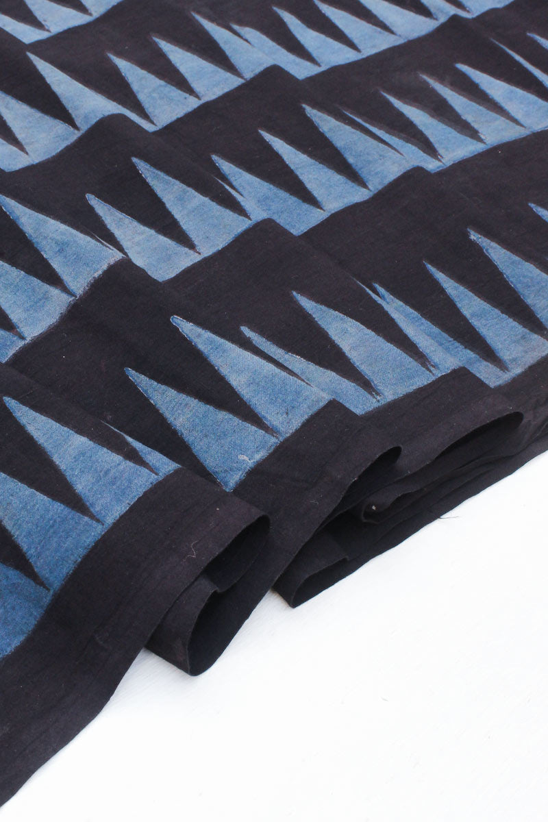 Cotton Fabric - Tavya Indigo & Black