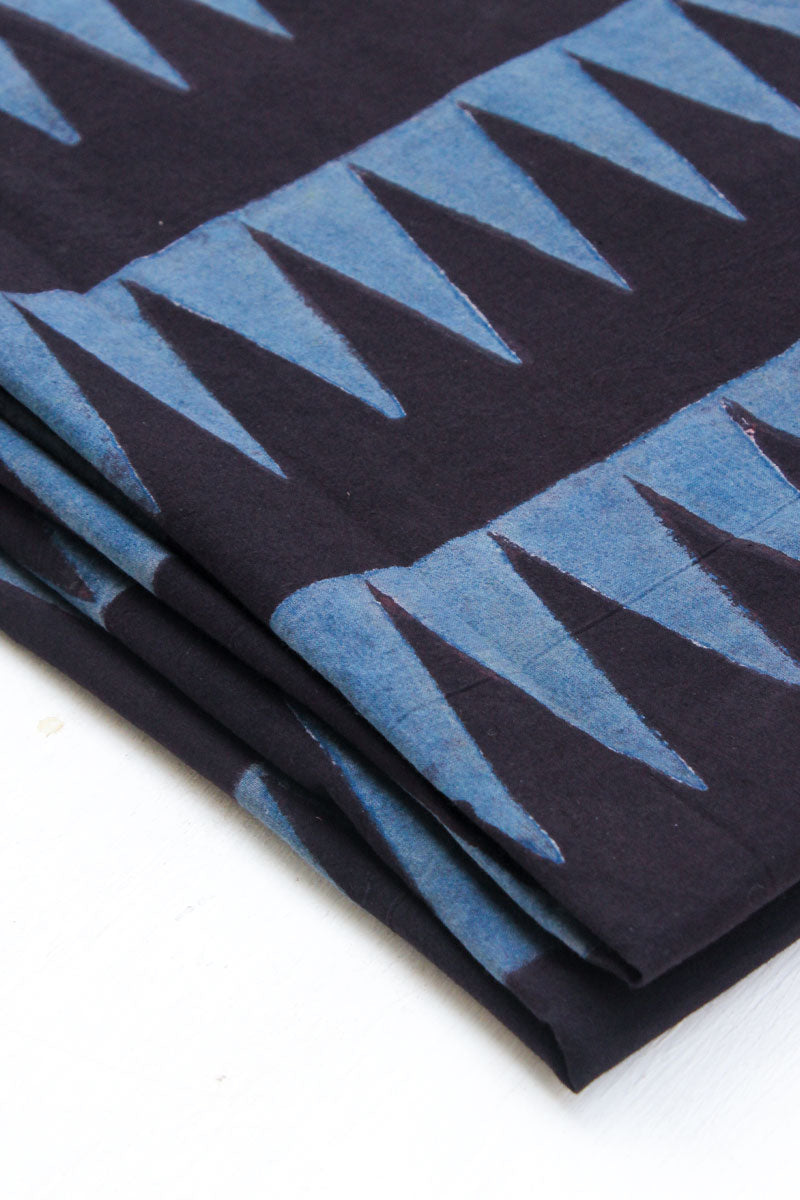 Cotton Fabric - Tavya Indigo & Black