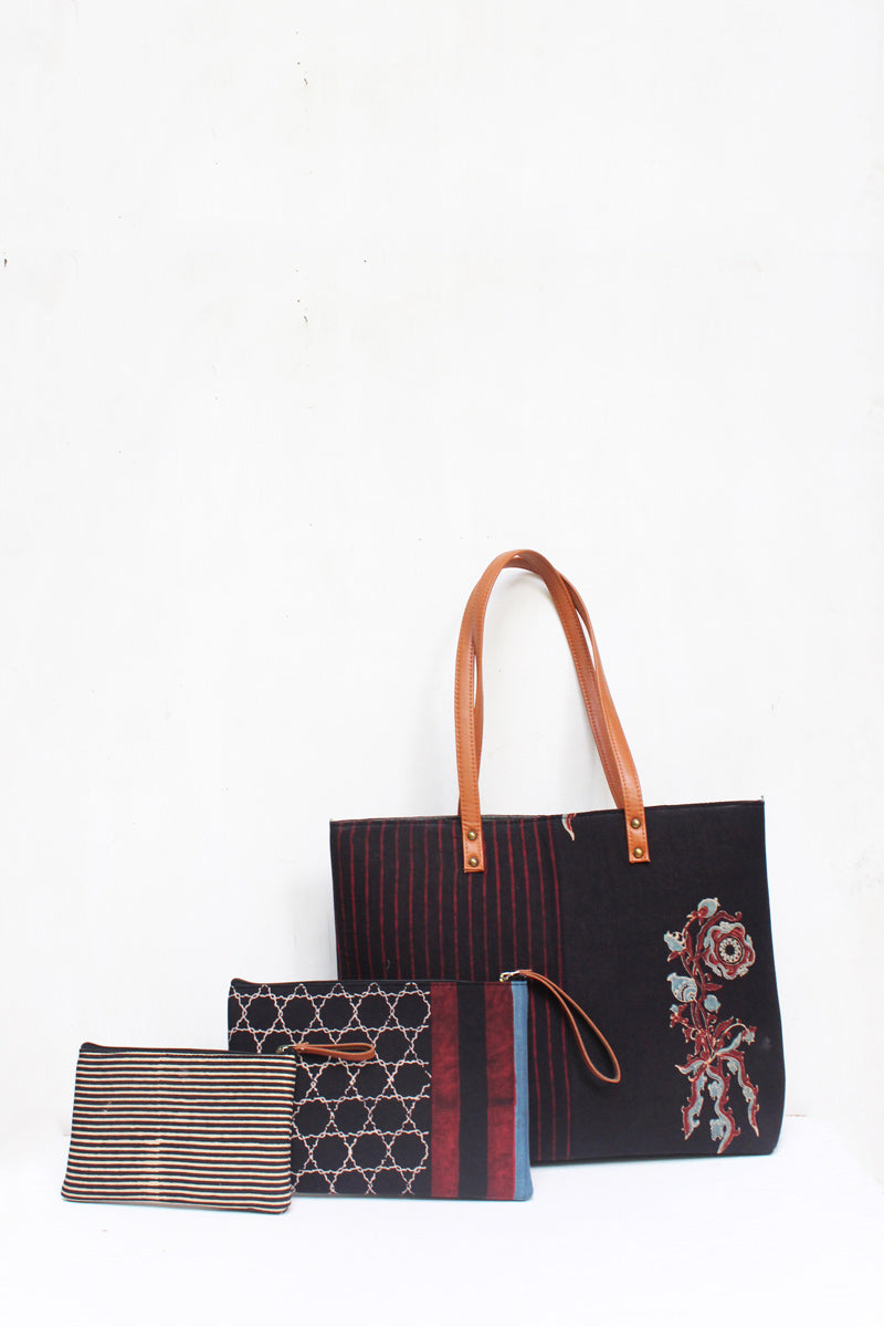 SET OF 3 - Tote Bag & 2 Pouches 01