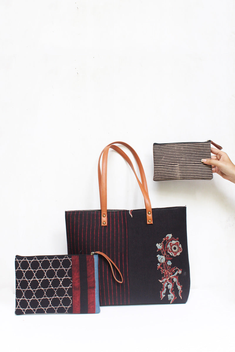 SET OF 3 - Tote Bag & 2 Pouches 01