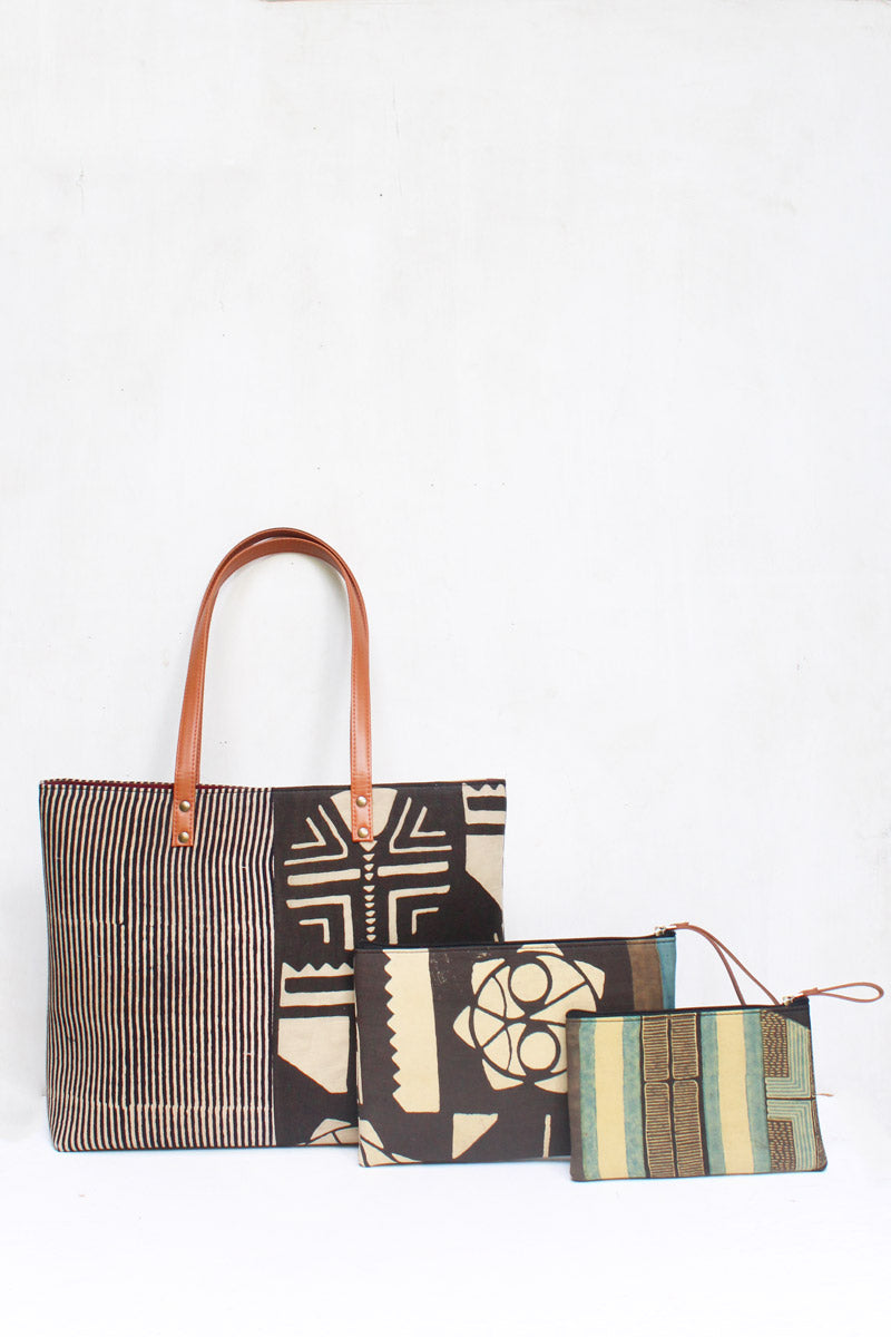 SET OF 3 - Tote Bag & 2 Pouches 04