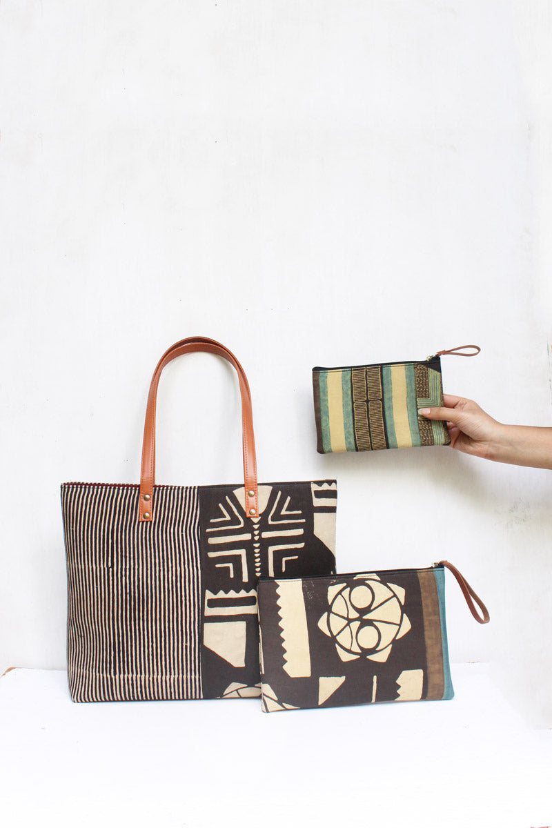 SET OF 3 - Tote Bag & 2 Pouches 04