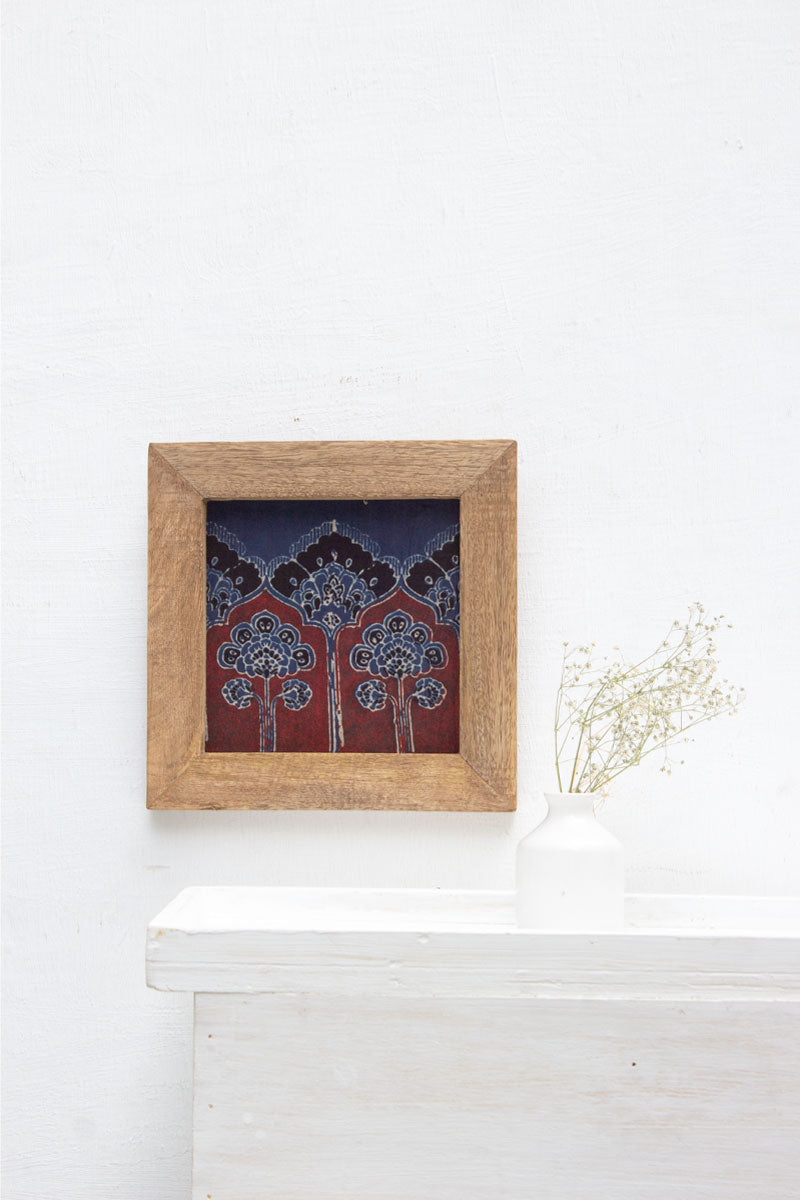 Wooden Frame with Floral Motif - 21