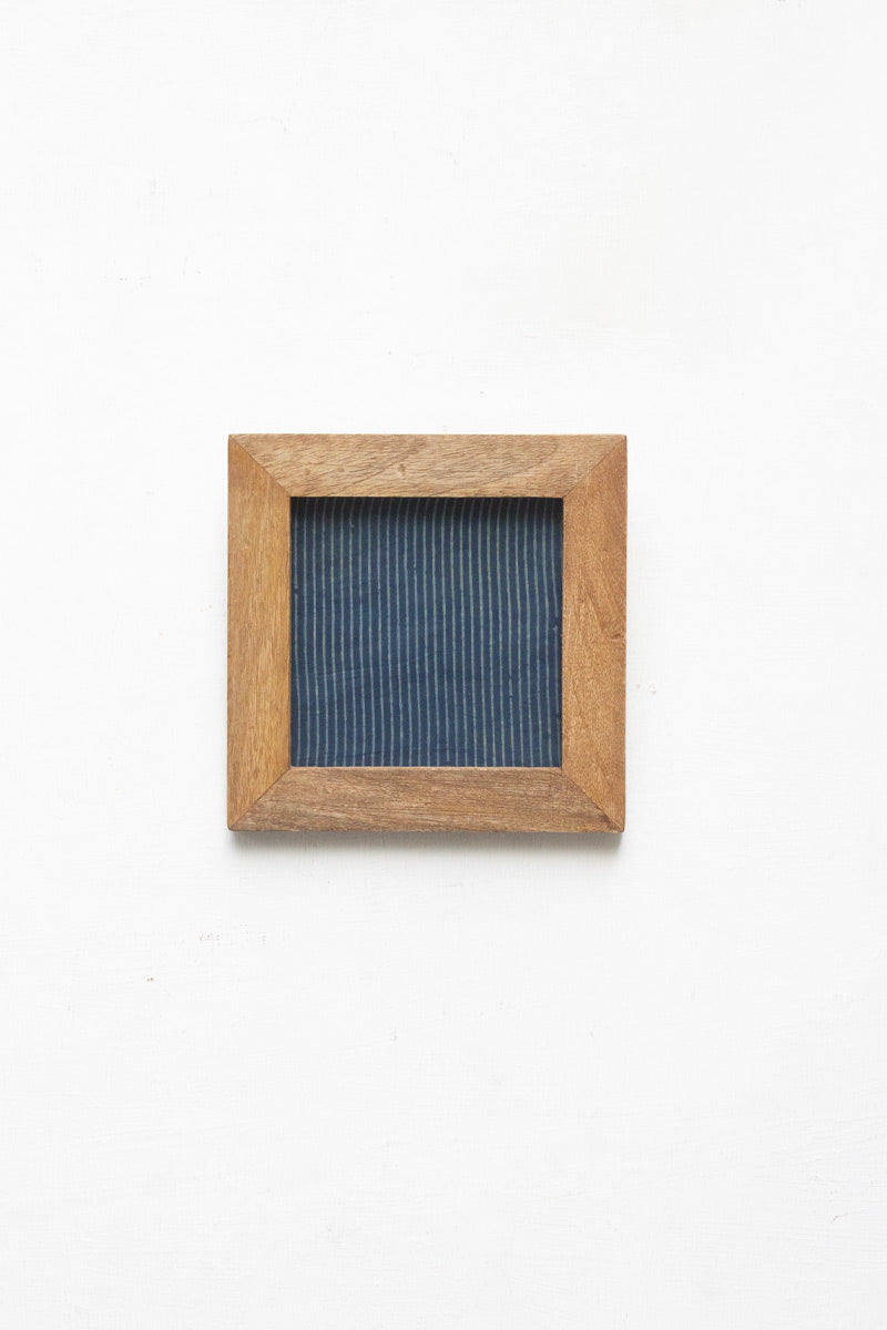 Wooden Frame with Stripe Motif - 23