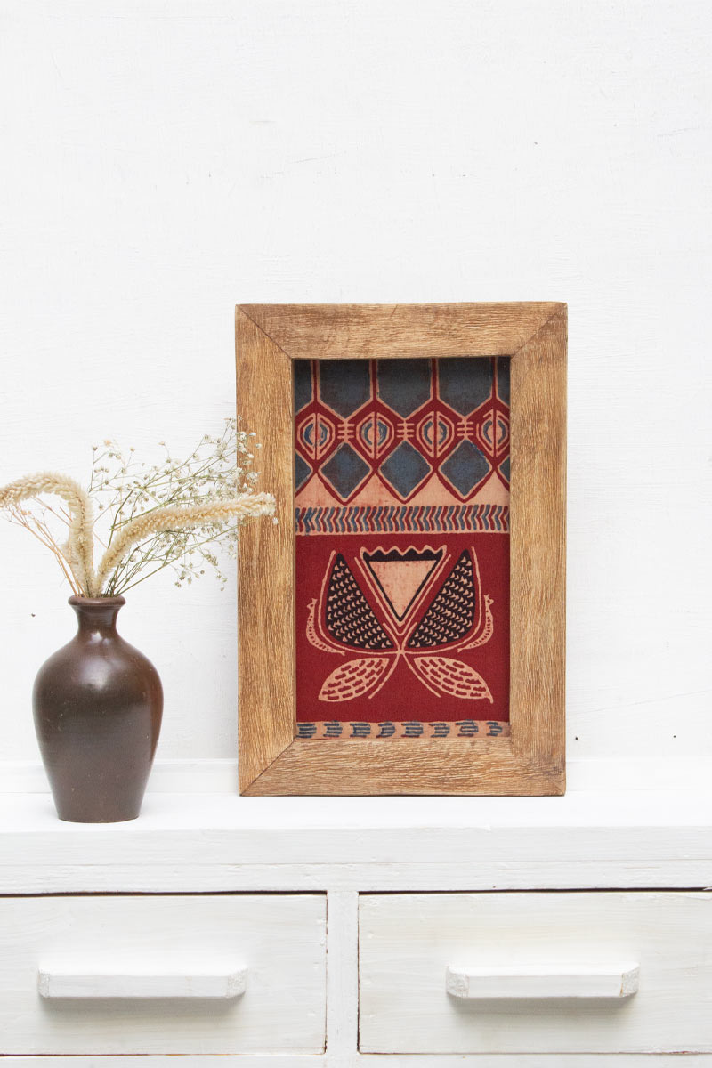 Wooden Frame with Floral Motif - 26