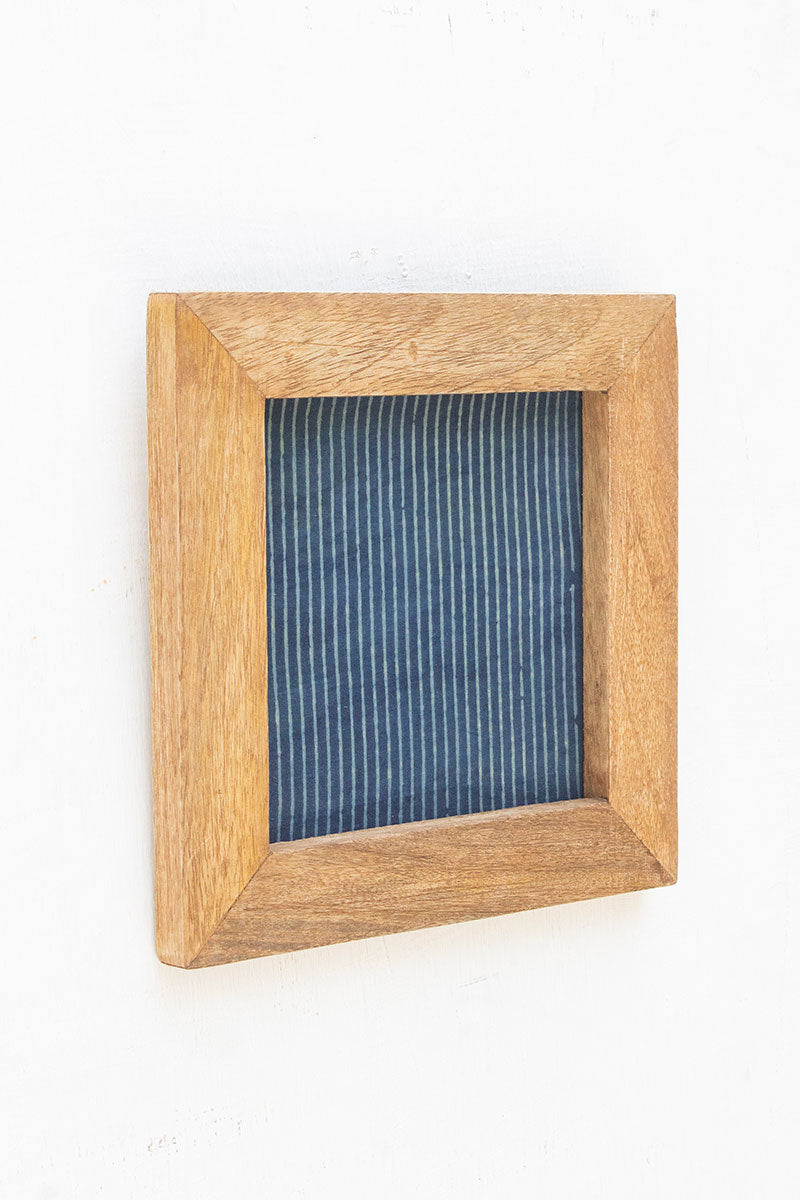 Wooden Frame with Stripe Motif - 23