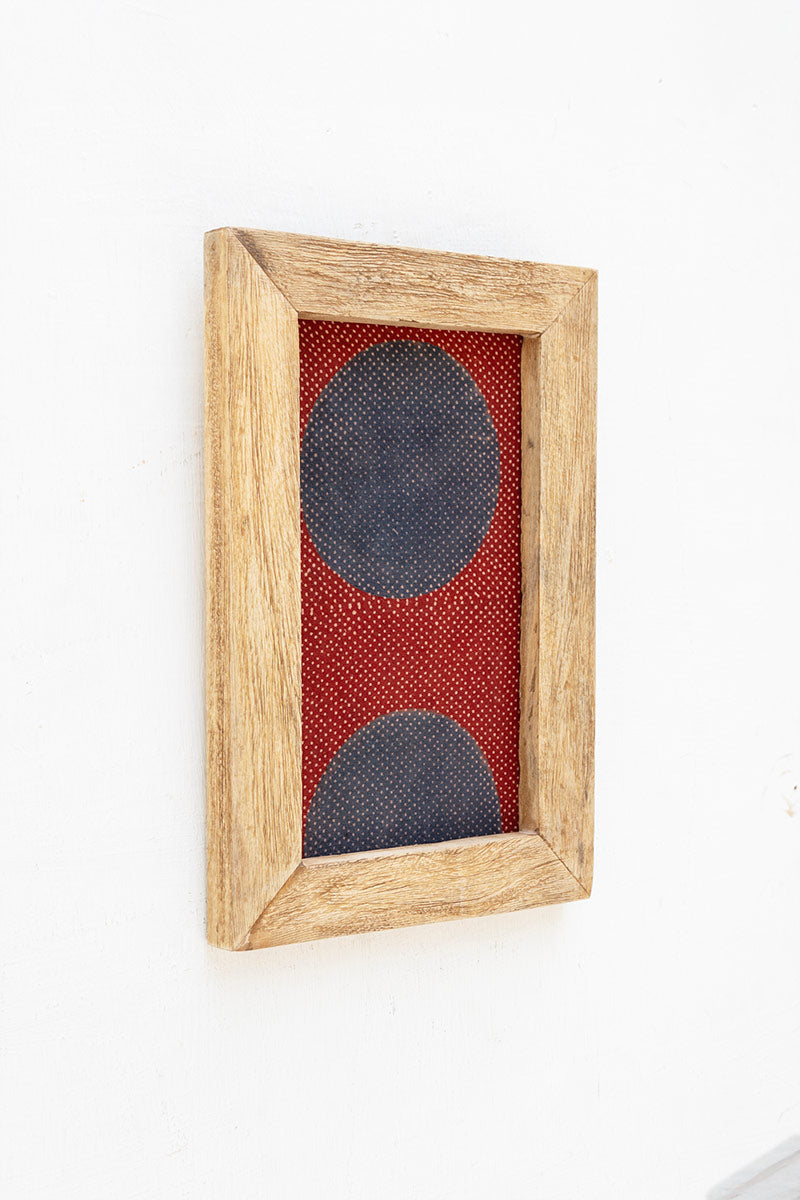 Wooden Frame with Geometric Motif - 28