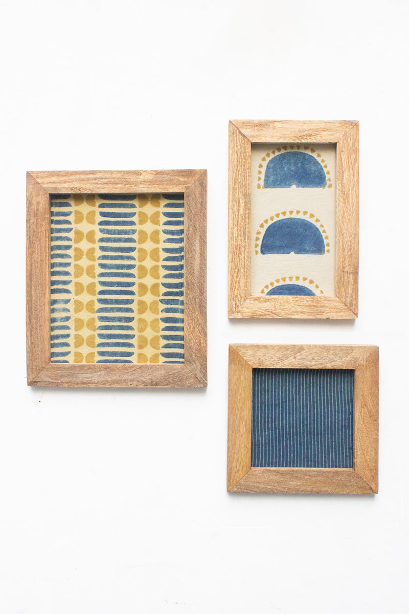 Set of 3 Wooden Frames - 12