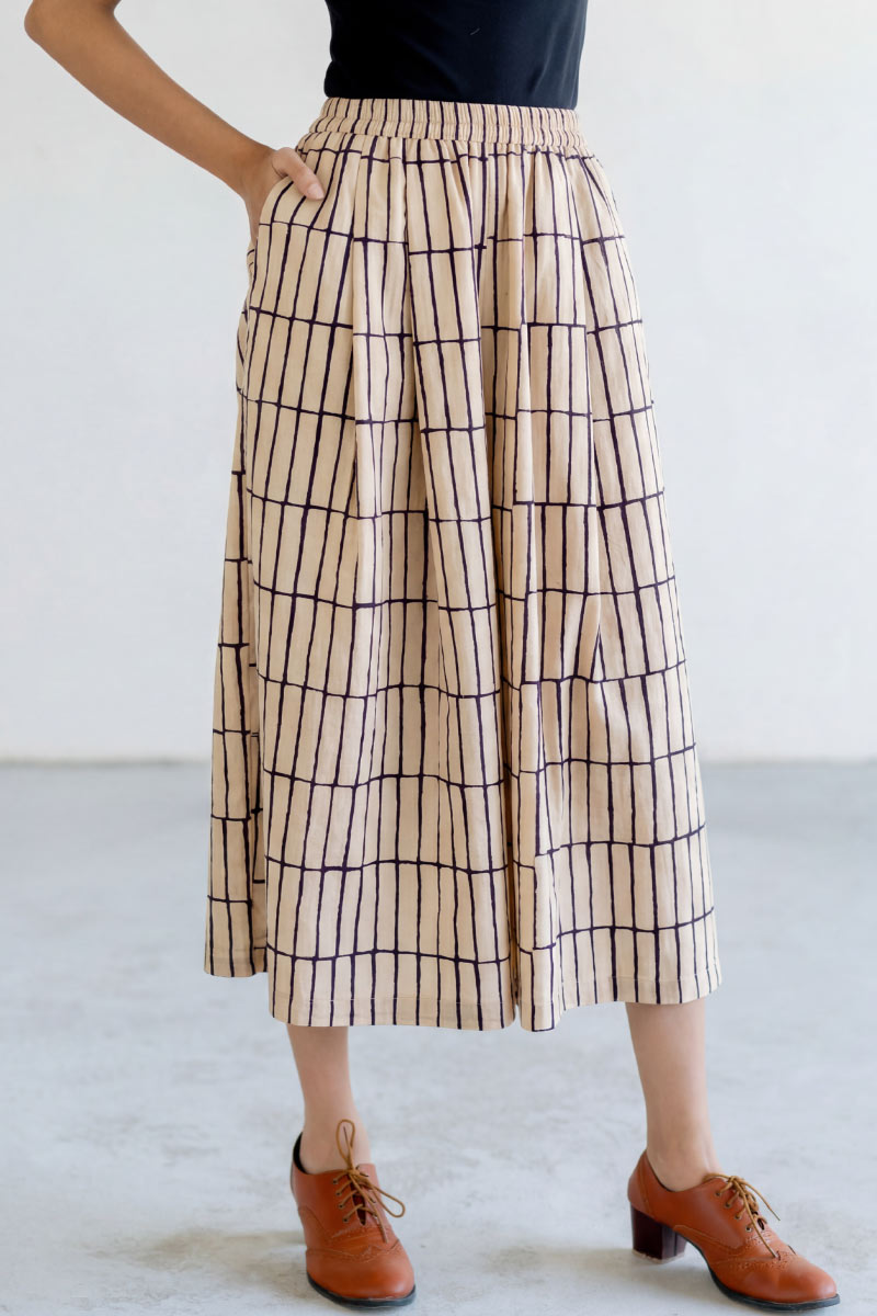 Freesize Culottes - Broken stripes