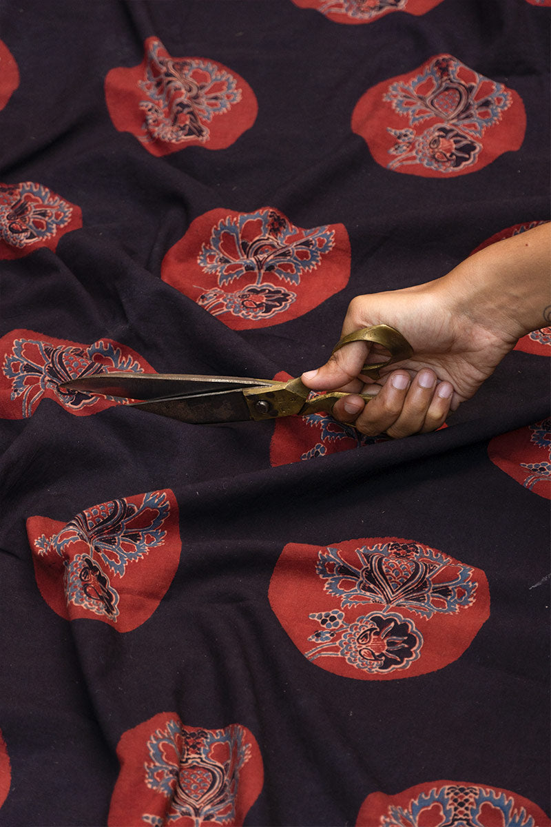 Cotton Fabric - Ena  Red