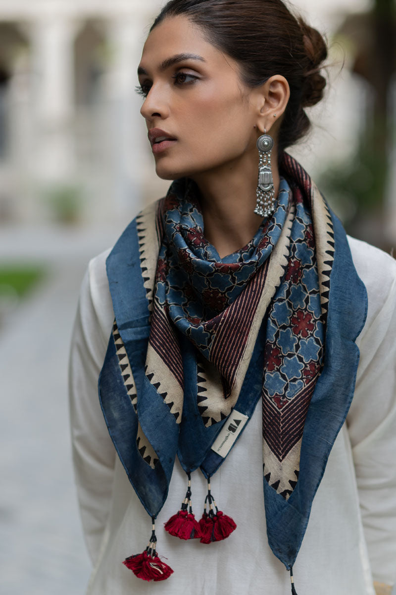 Chanderi Silk Scarf - Sitara