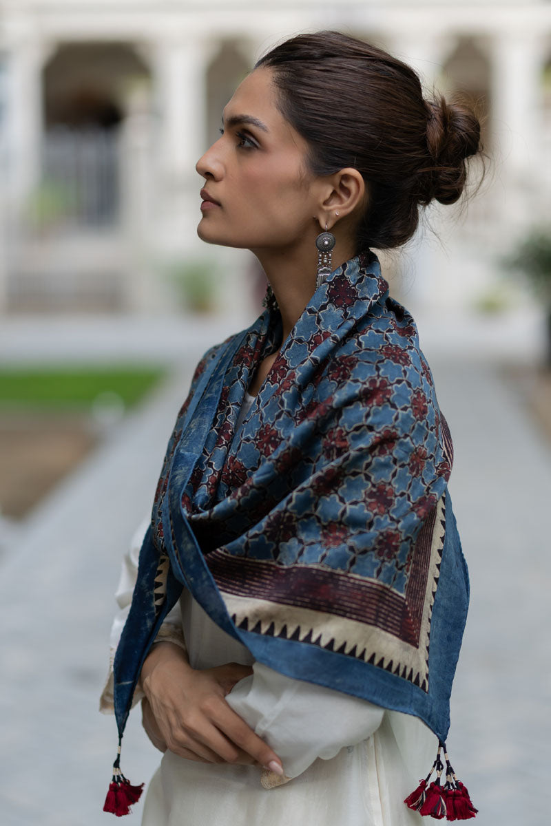 Chanderi Silk Scarf - Sitara