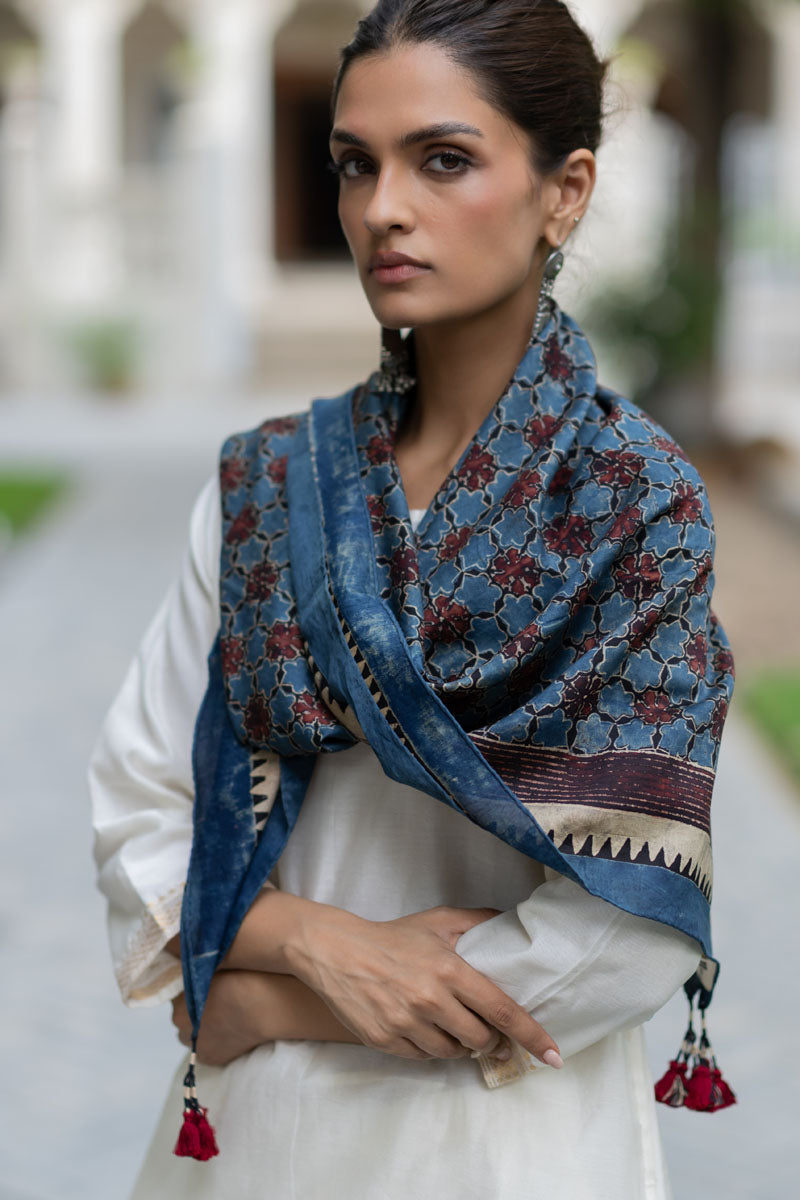 Chanderi Silk Scarf - Sitara