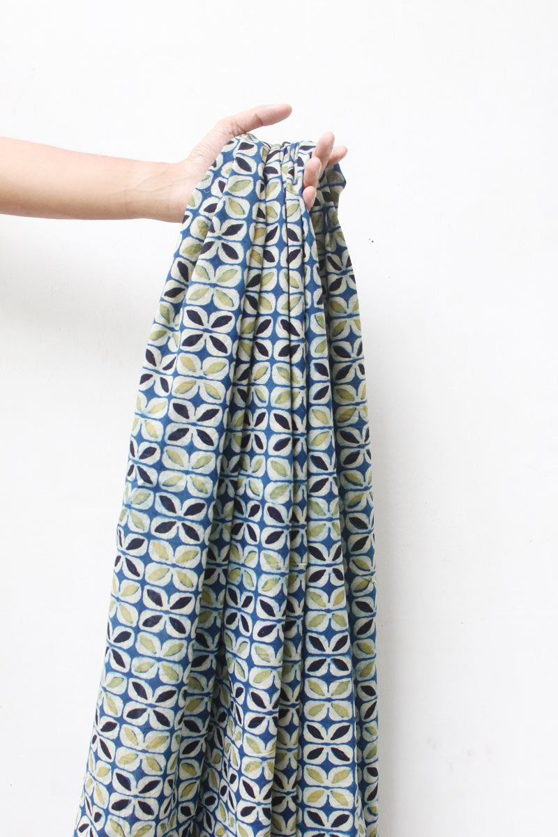 Cotton Fabric - Laya Indigo & Henna