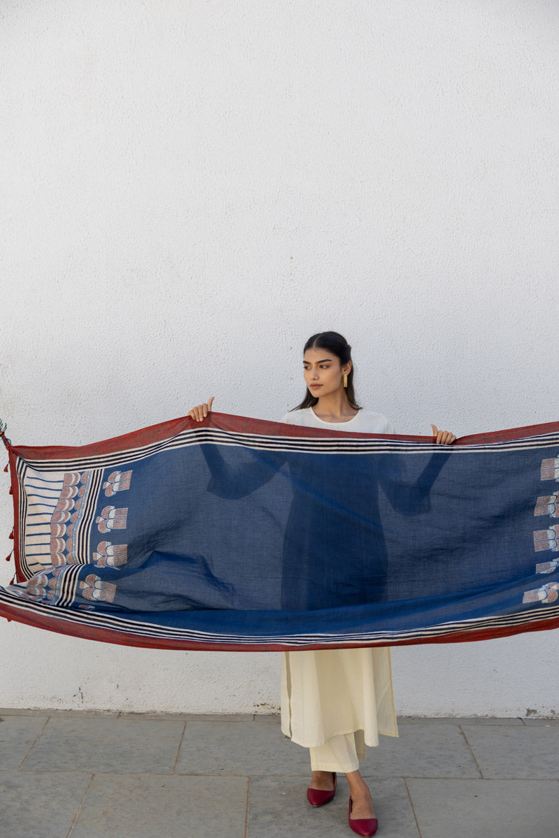 Cotton Dupatta - Bora