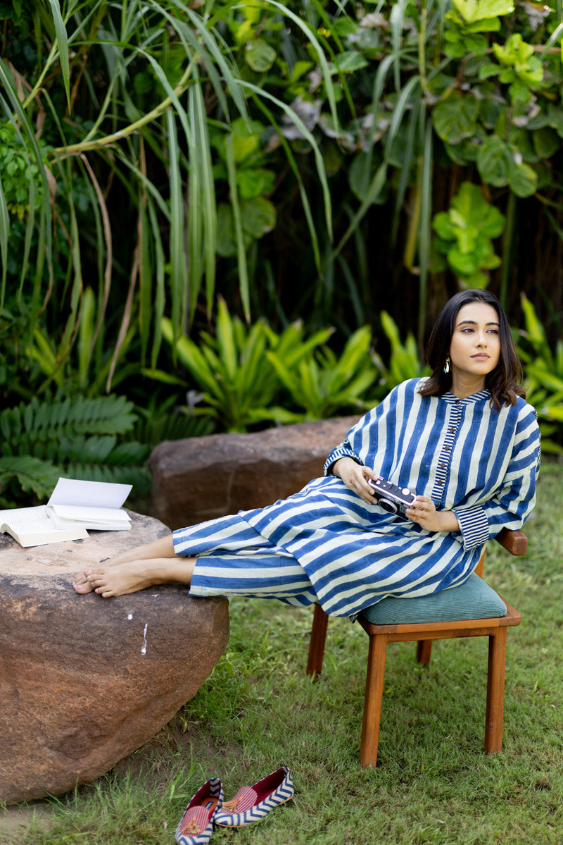 Stay in Tunic Set of 2 - Indigo Breeze