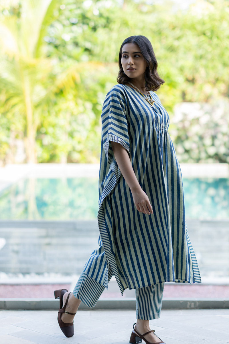 Noma Kaftan Set of 2 - Indigo Breeze