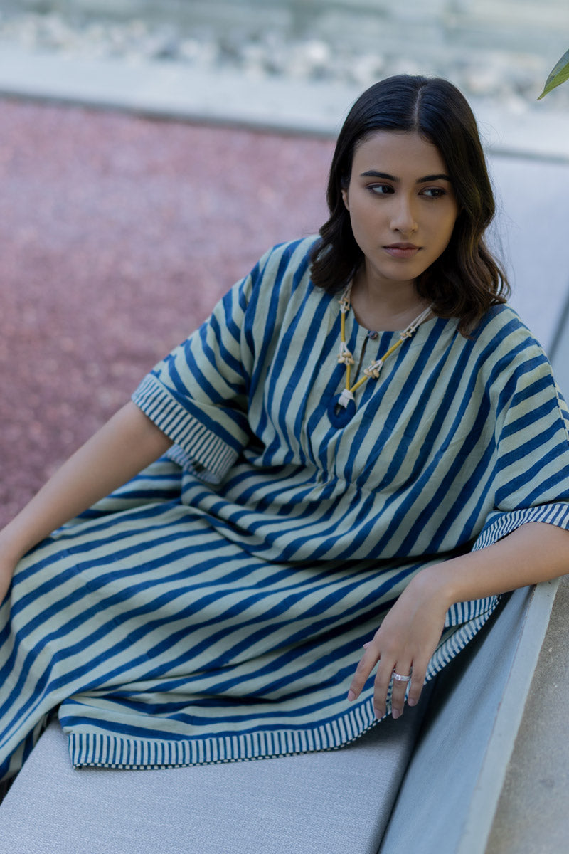 Noma Kaftan Set of 2 - Indigo Breeze