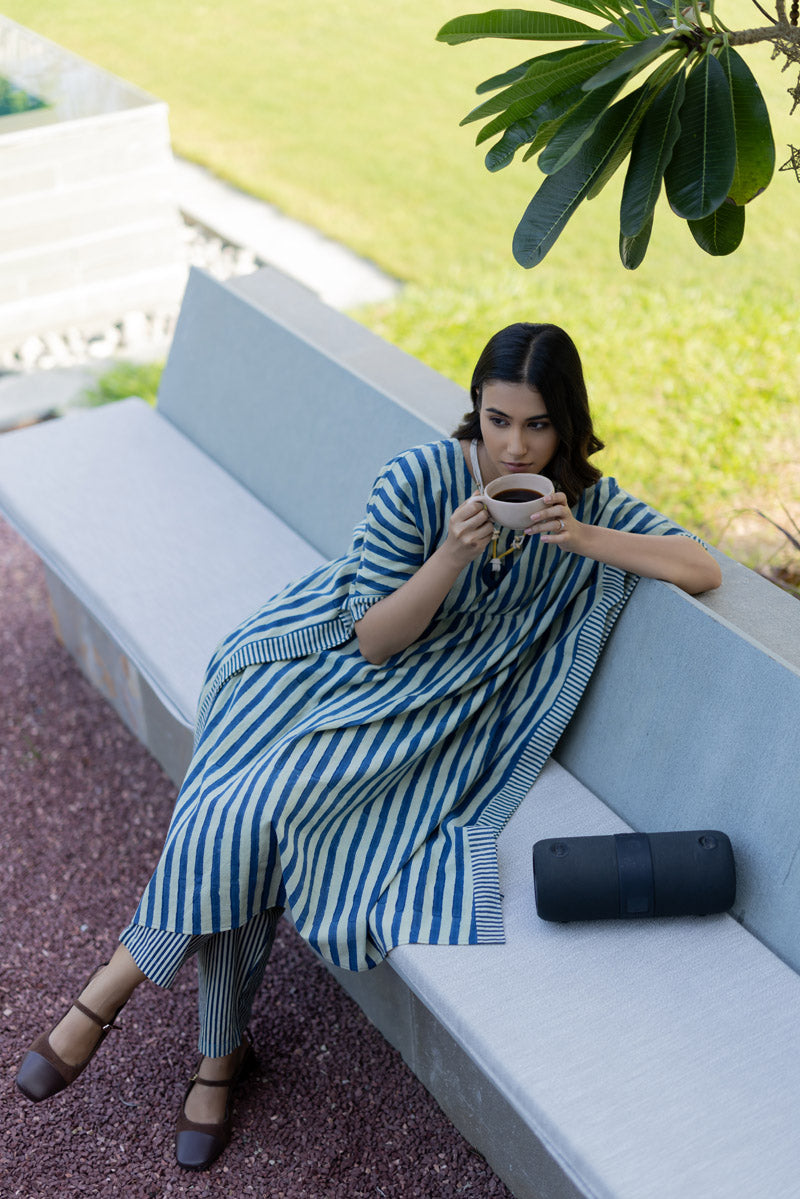 Noma Kaftan Set of 2 - Indigo Breeze