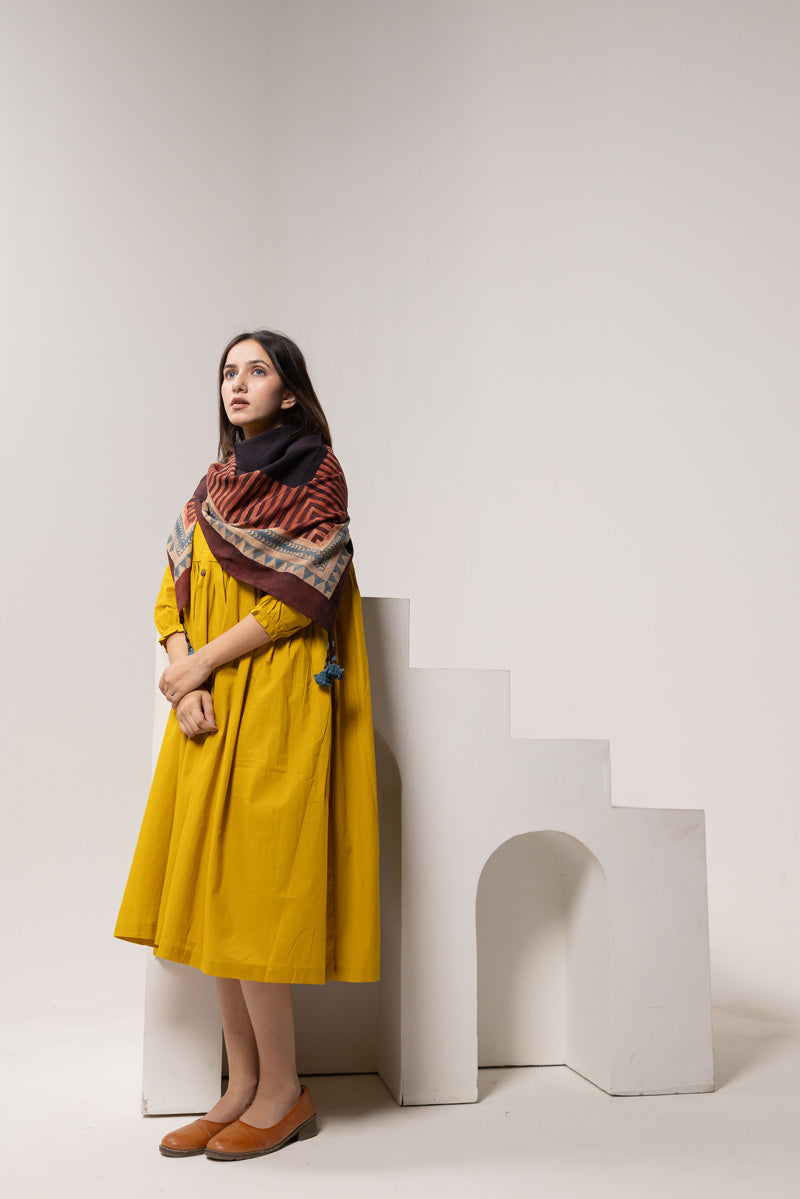 Set of 2 - Dress & Scarf - Aabaan 05