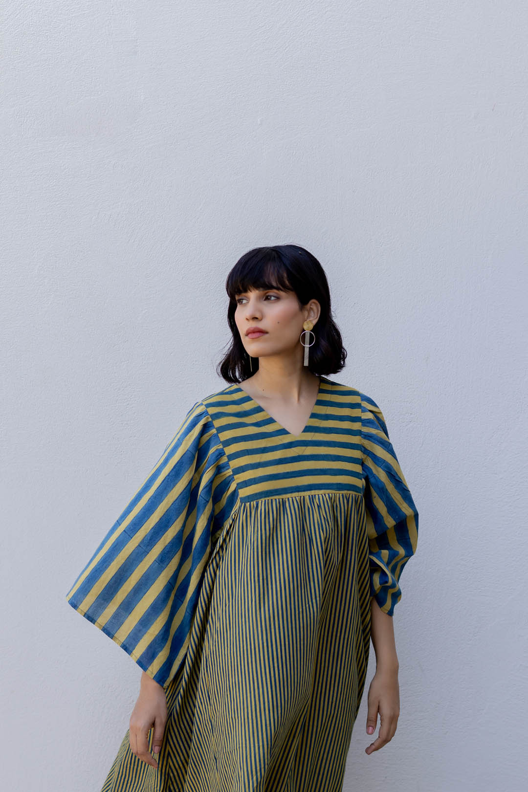 Twirl time Kurta Set of 2 - Mustard moon