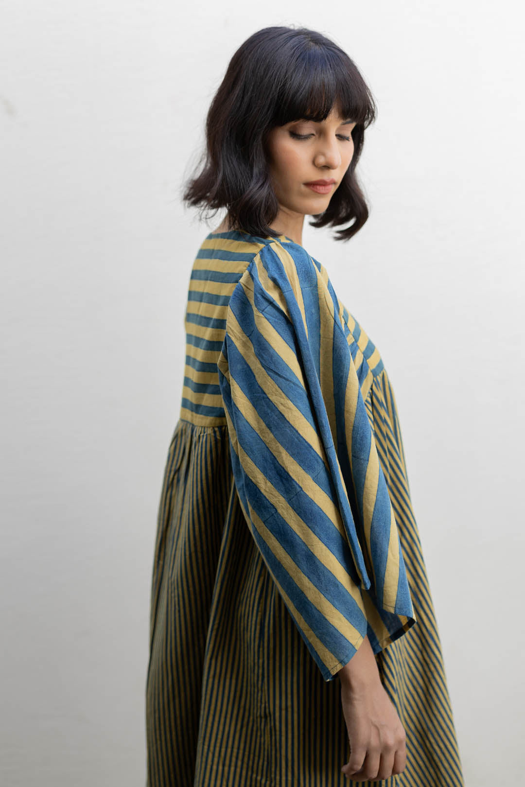 Twirl time Kurta Set of 2 - Mustard moon