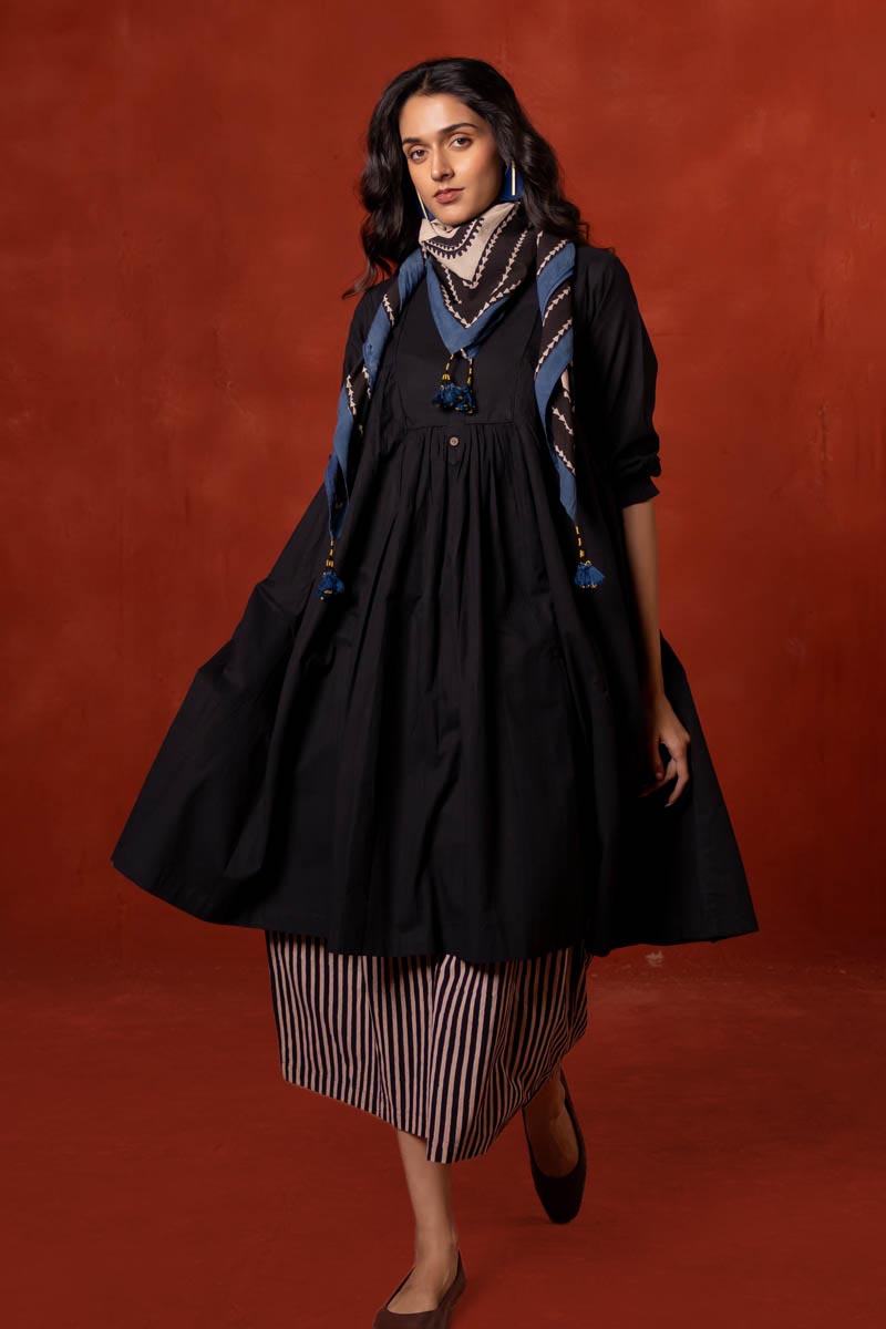 Set of 3 - Kurta, Scarf & Culotte - Asa 03