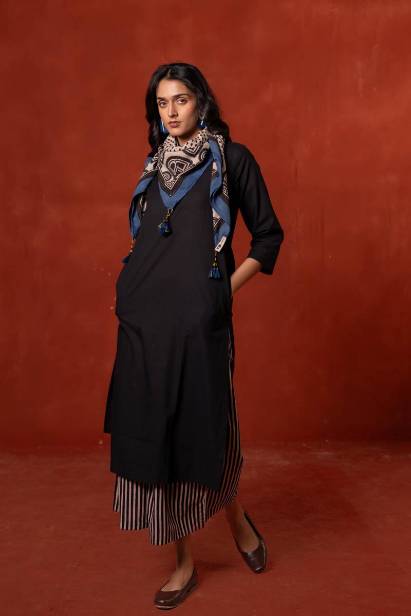 Set of 3 - Kurta, Scarf & Culotte - Asa 11