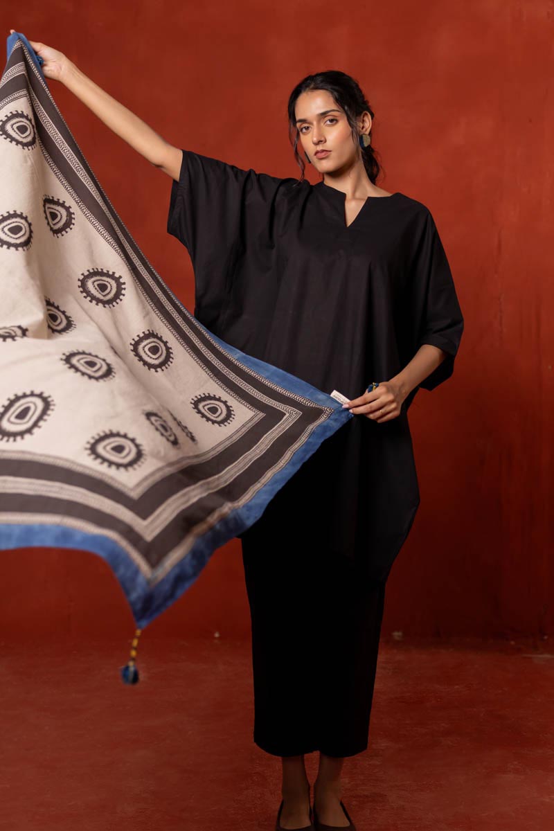 Set of 3 - Kaftan, Pant & Scarf - Asa 04