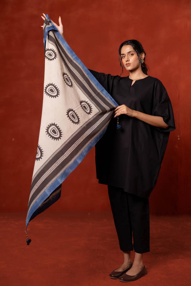 Set of 3 - Kaftan, Pant & Scarf - Asa 04