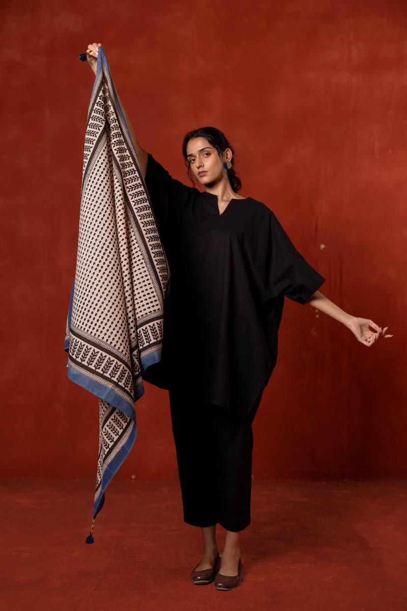 Set of 3 - Kaftan, Pant & Scarf - Asa 05