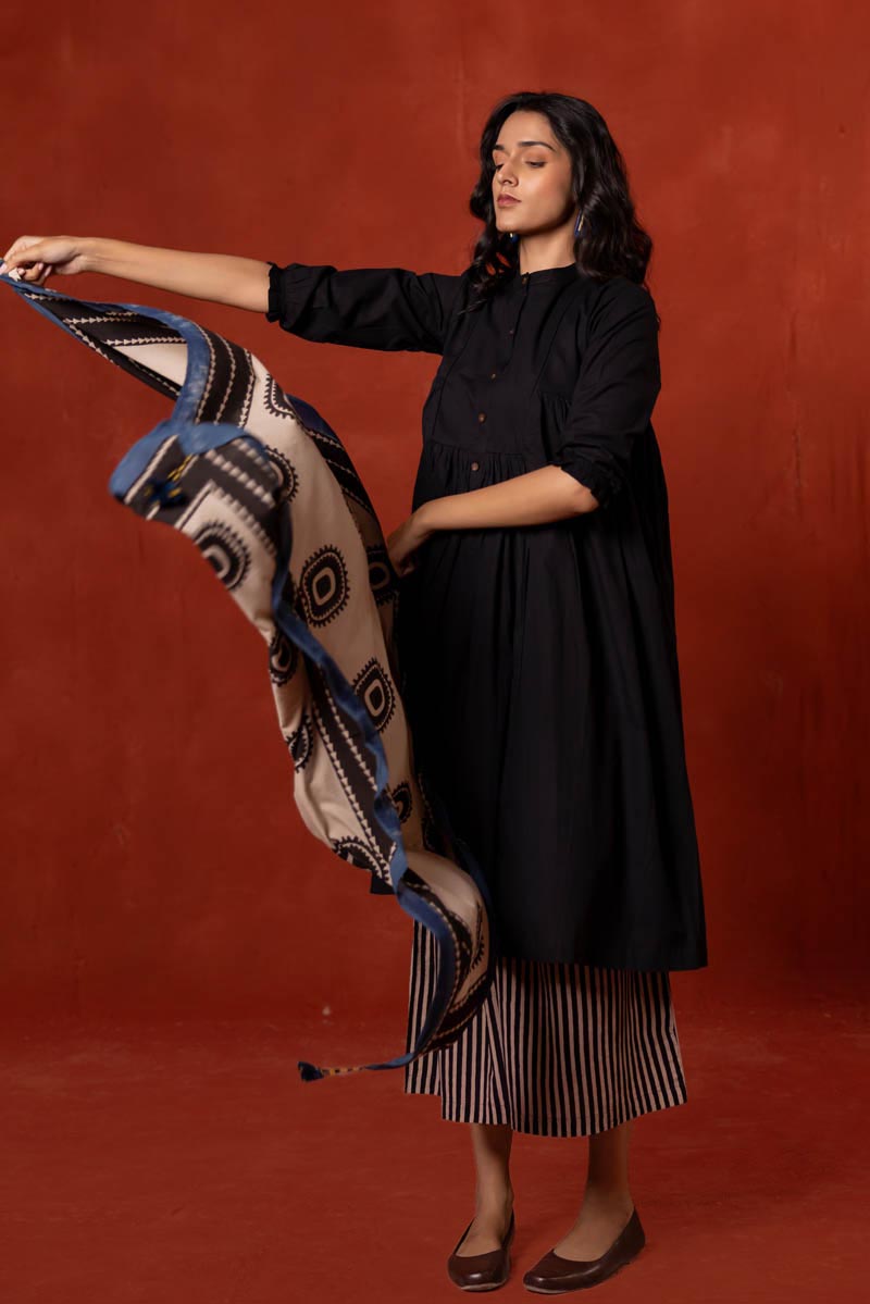 Set of 3 - Kurta, Scarf & Culotte - Asa 03