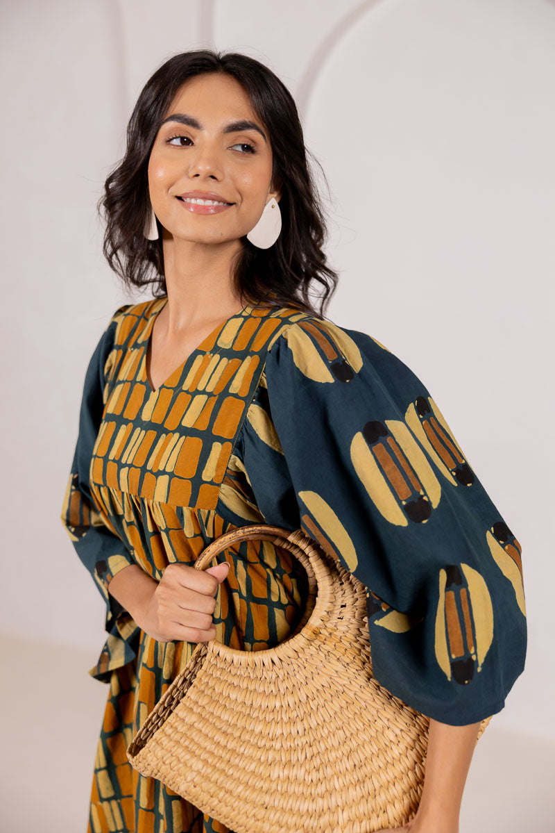 Twirl time Dress - Laha Forest Green