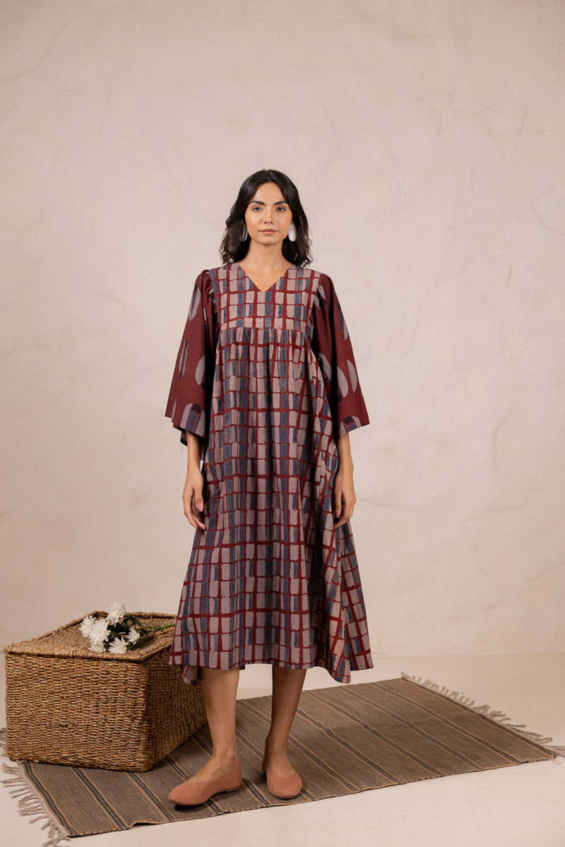 Twirl time Dress - Laha Burgundy