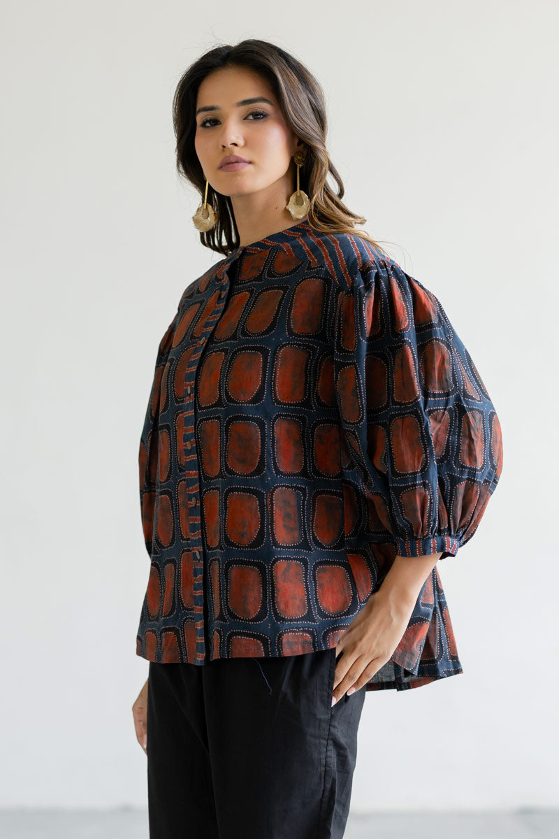 Amlan Top - Kumo Indigo